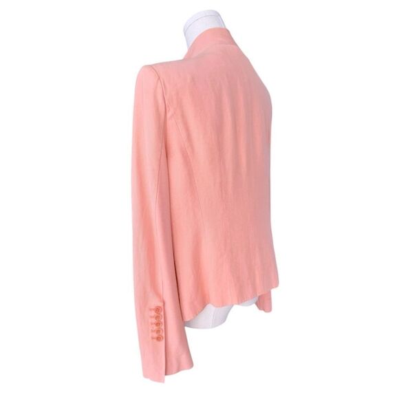 BCBGMAXAZRIA EUC Abree draped open-front jacket in Blush Size L - Picture 5 of 10